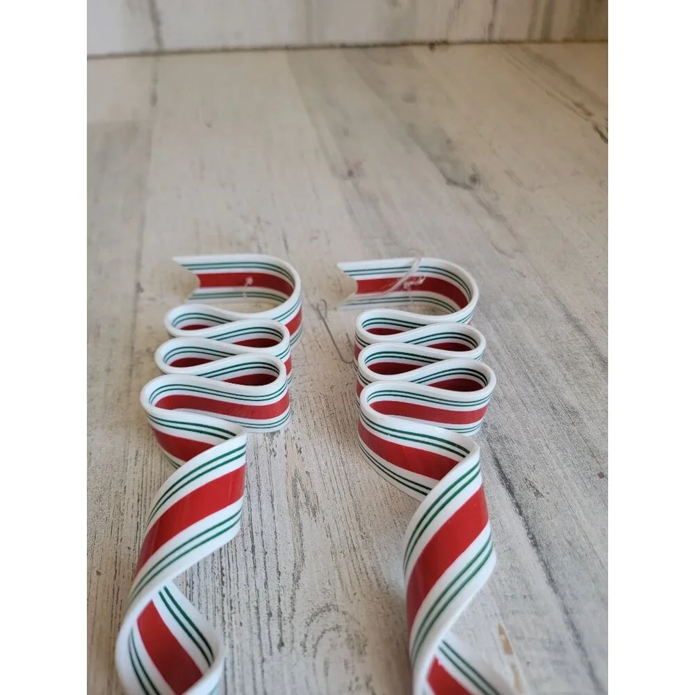 Ribbon candy vintage ornament Xmas set‎ peppermint